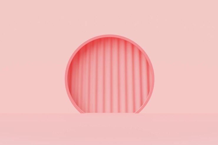 Free Photo luxury pink empty scene and curtain abstract background for product placement 3d rendering