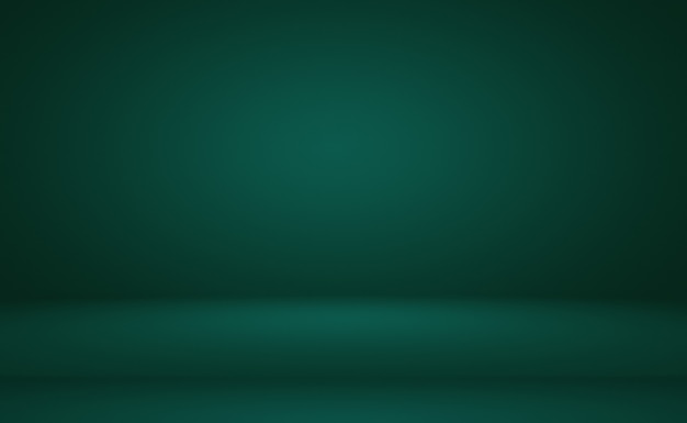 Free photo luxury plain green gradient abstract studio background empty room with space for your text and picture.