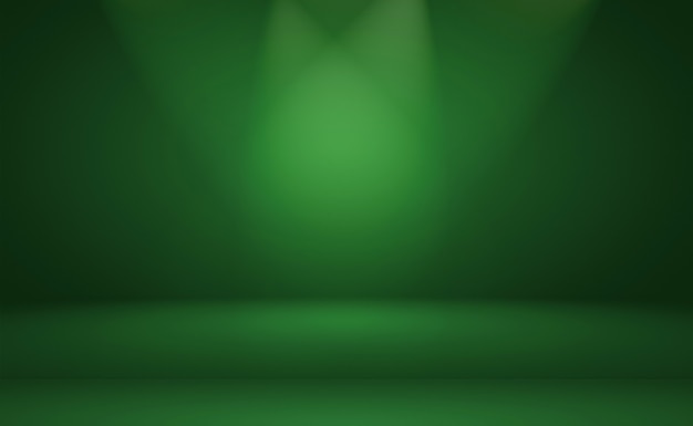 Free photo luxury plain green gradient abstract studio background empty room with space for your text and picture