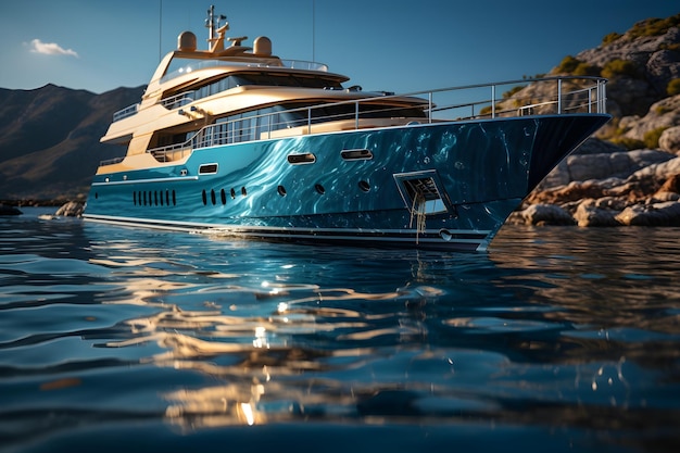 Free photo luxury private yacht wallpaper