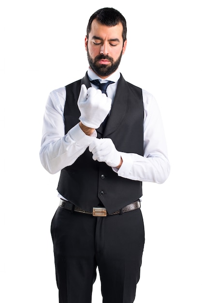 Free photo luxury waiter