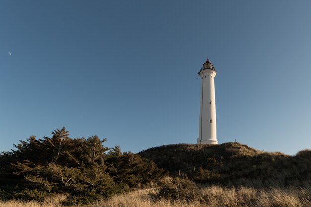 Lyngvig Lighthouse in Hvide Sande, Denmark