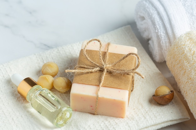 Macadamia soap skin care treatment