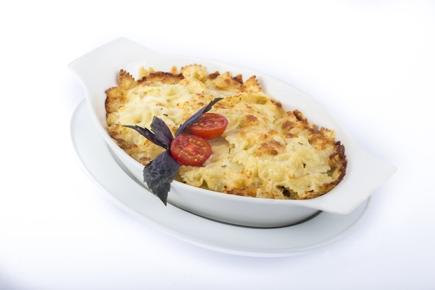 Free photo macaroni cheese lasagna