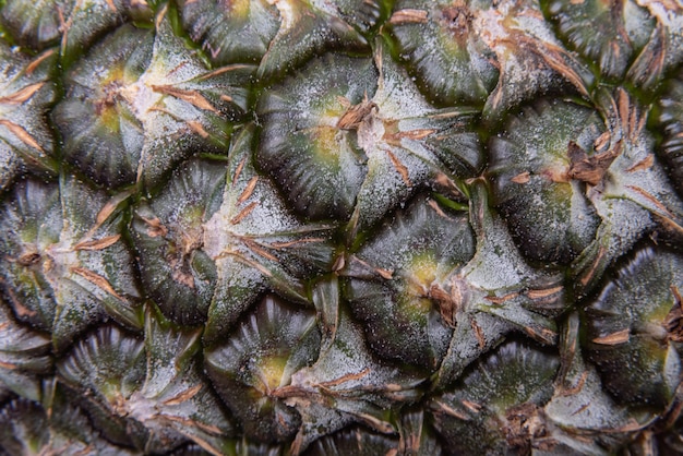 Free photo macro detail of pineapple fruit