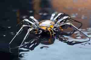 Free photo macro robotic insect