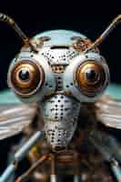 Free photo macro robotic insect