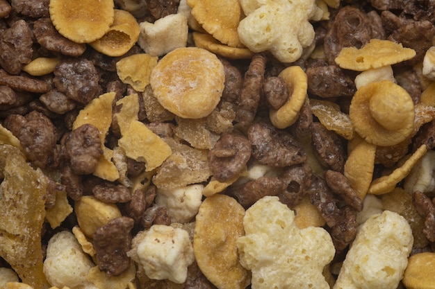 Free photo macro shot of dry fruit and nuts under the light