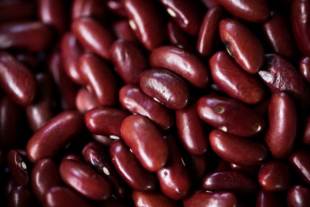 赤い腎臓豆のマクロショット