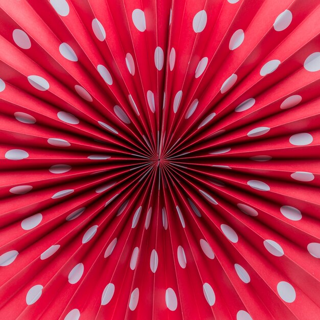 Macro shot of red origami paper craft