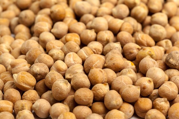 Macro shot of soybeans isolate on a background