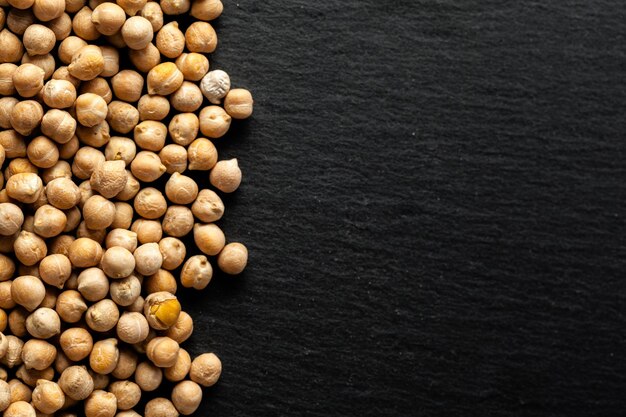 Macro shot of soybeans