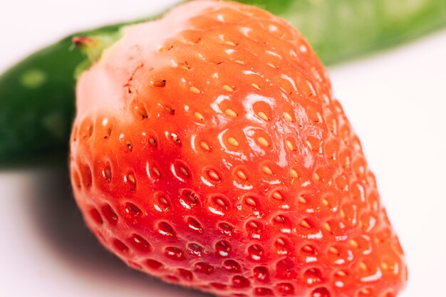 Macro strawberry texture