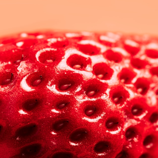 Free photo macro strawberry texture