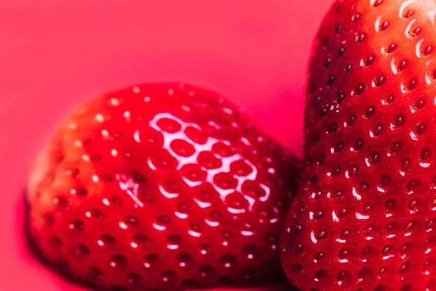 Macro strawberry texture