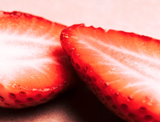 Macro strawberry texture