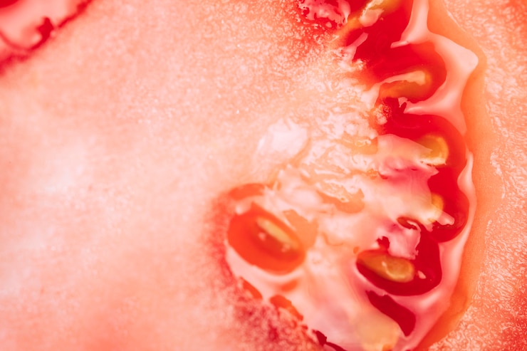 Free Photo macro tomato texture