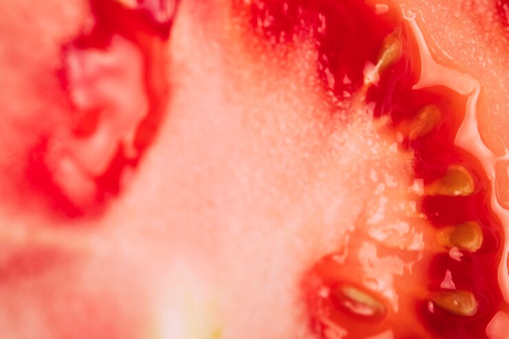 Free Photo macro tomato texture