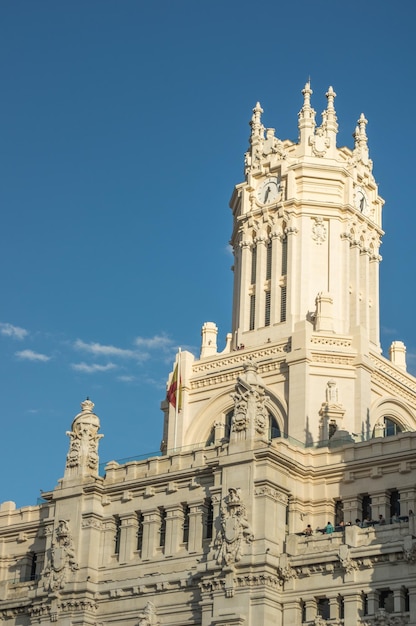 Free photo the madrid city hall