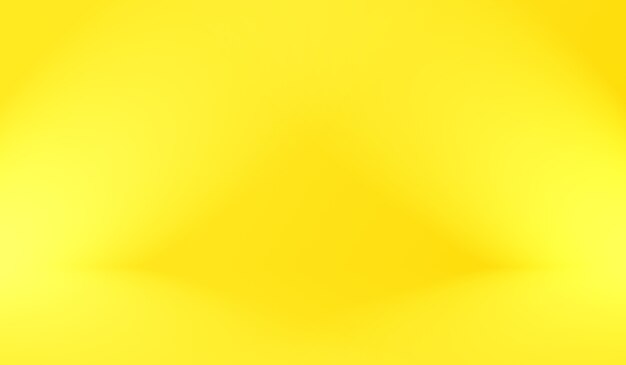 Magic abstract soft colors of shining yellow gradient studio background.