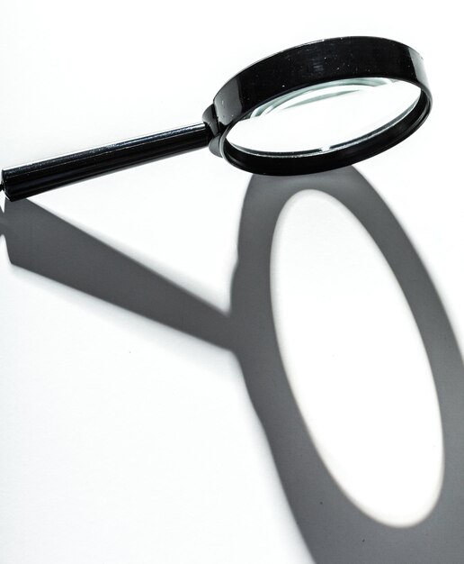 Magnifying glass isolated on white