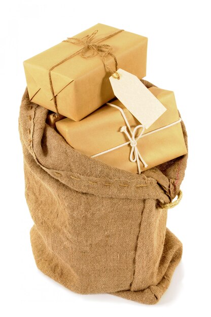 Mail sack with wrapped packages