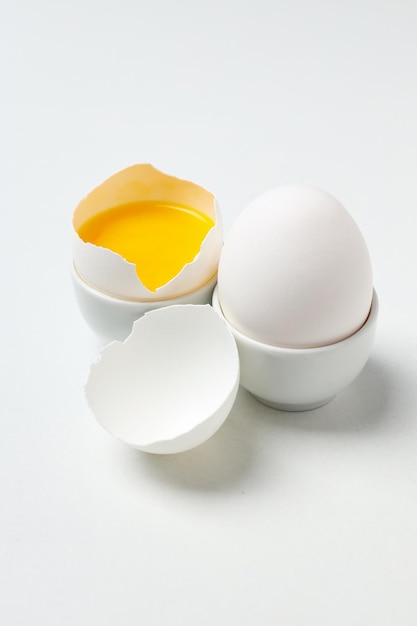 Free photo main ingredient for cooking different dishes eggs