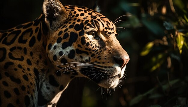 AIが生成した荒野を見つめる雄大な大猫