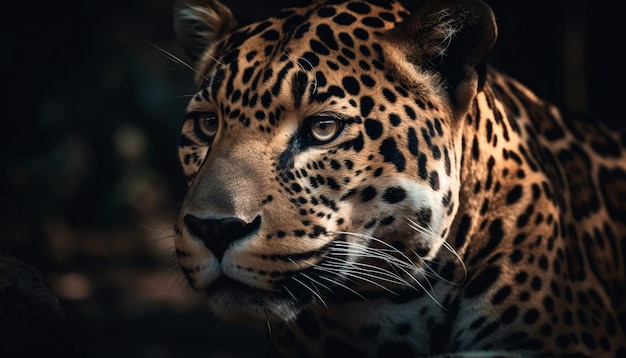 Free photo majestic big cats stare beauty in nature generated by ai