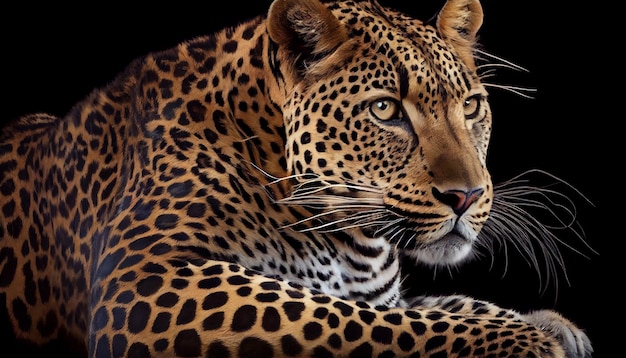 雄大なネコ科の動物がアフリカの荒野を歩いているところを発見 ジェネレーティブ AI