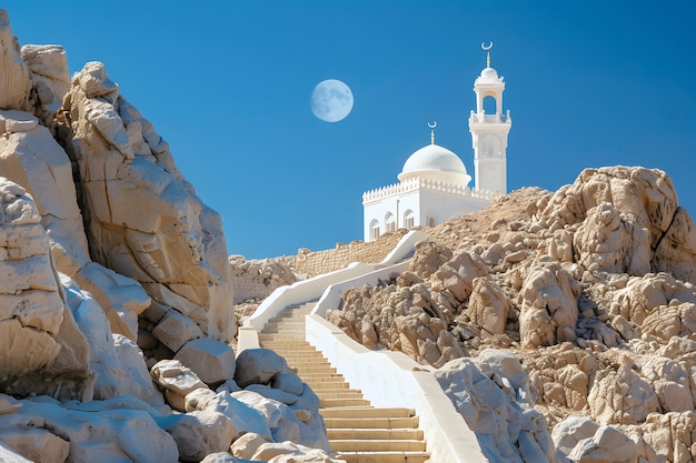 Величественная мечеть для празднования исламского Нового года с фантастической архитектурой