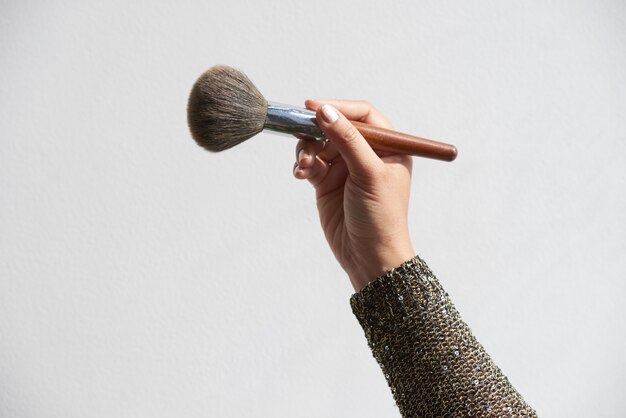 Make-up Artist with Powder Brush