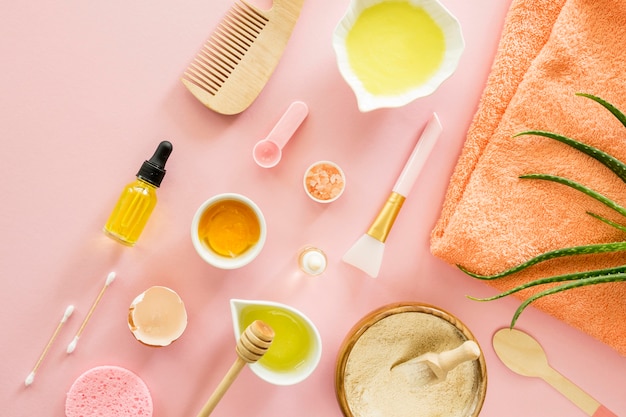 Make-up spa treatment concept