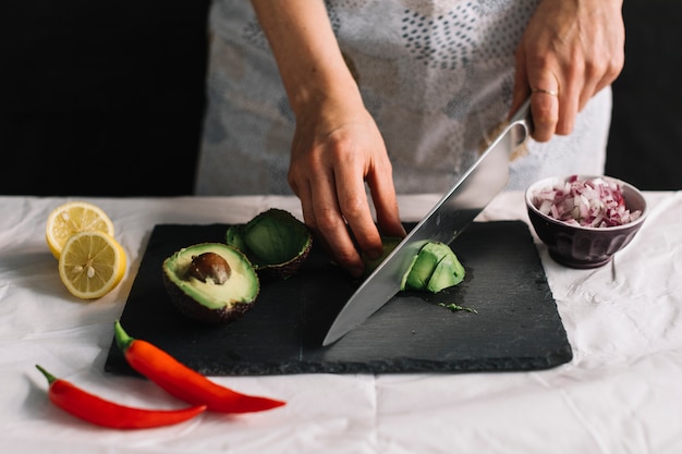 Making guacamole