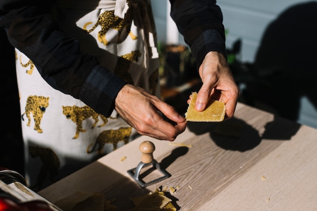 Free photo making pasta