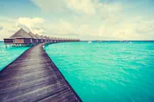 Foto gratuita isola delle maldive