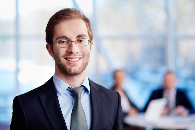 Free photo male executive with glasses