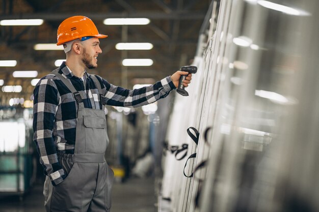 Male worker at a factory