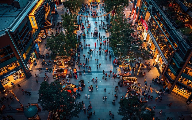 Foto gratuita scene del mall of america in stile cinematografico