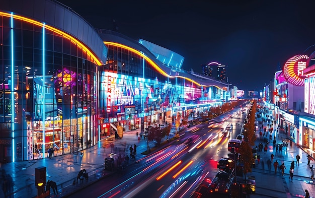 Foto gratuita scene del mall of america in stile cinematografico