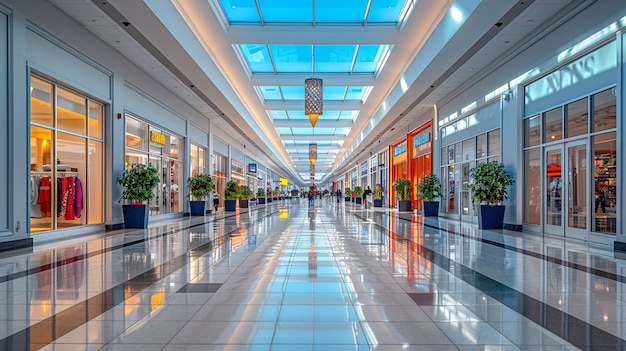 Foto gratuita scene del mall of america in stile cinematografico