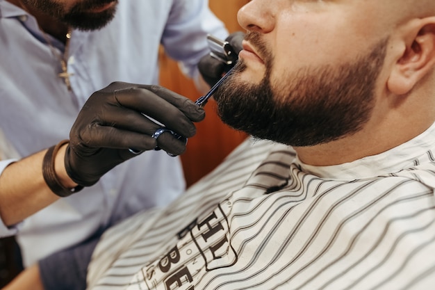 Man at the barbershop. 