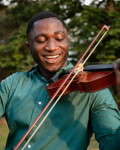 Man celebrating international jazz day