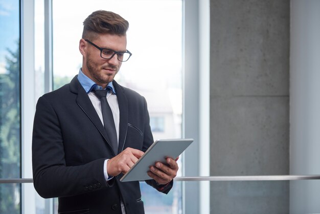 Man checking some important documents