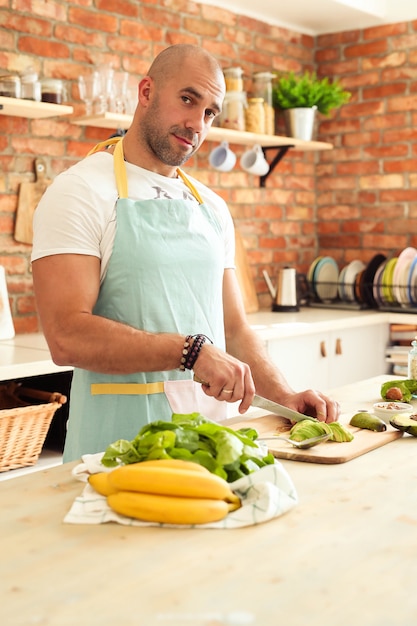 Man cooking