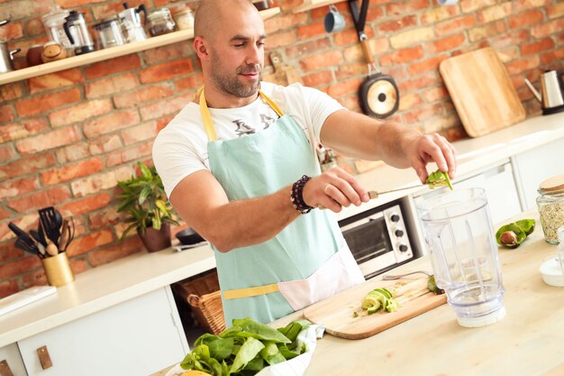 Man cooking