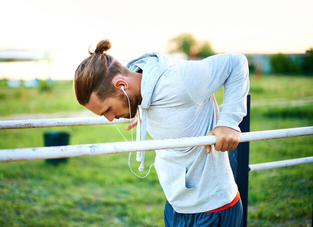 Man getting fit