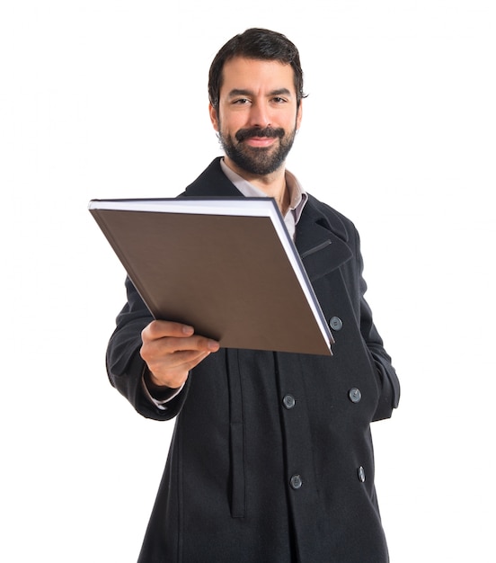 Man holding a book