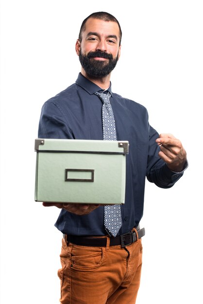 Man holding a box