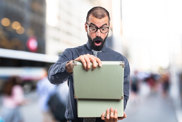 Man holding a box